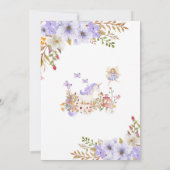 Magical Fairy 1st Birthday Invitation Einladung (Rückseite)