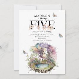 Magical Fairy 5. Geburtstag Einladung