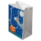 Magical Fairy and Jack O'Lantern Halloween party Mittlere Geschenktüte (Vorderseite Schrägansicht)