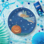 Magical Fairy and Jack O'Lantern Halloween party Pappteller (Party)