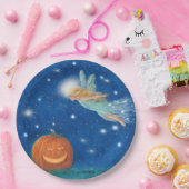 Magical Fairy and Jack O'Lantern Halloween party Pappteller (Party)