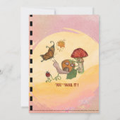 Magical Fairy Baby Dusche Bingo Aktivität Einladung (Rückseite)