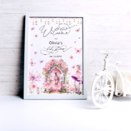 Magical Fairy Baby Dusche Empfang Poster