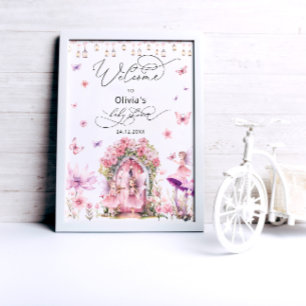 Magical Fairy Baby Dusche Empfang Poster