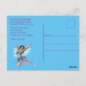 Magical Fairy Baby Mermaid ist da Postkarte (Rückseite)