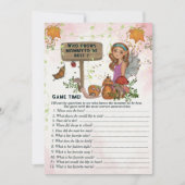 Magical Fairy Baby Shower Trivia Spiel Handgemalt Einladung (Vorderseite)