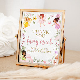 Magical Fairy Birthday Baby Shower bevorzugt Schil Poster