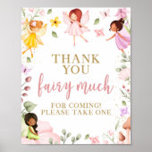 Magical Fairy Birthday Baby Shower bevorzugt Schil Poster (Vorne)