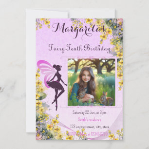 Magical Fairy Birthday Einladung