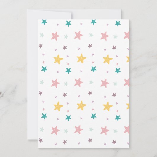 Magical Fairy Birthday Party Wands Pegasus Einladung (Rückseite)