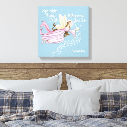 Magical Fairy Blue Leinwand (Insitu (Schlafzimmer))