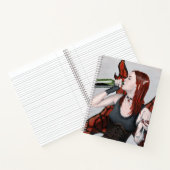 Magical Fairy Drink Wine Fantasy Art Notebook Notizblock (Innenseite)