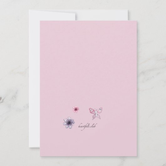 Magical Fairy Einladung (Rückseite)