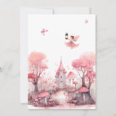 Magical Fairy erste Geburtstagsparty Einladung (Rückseite)