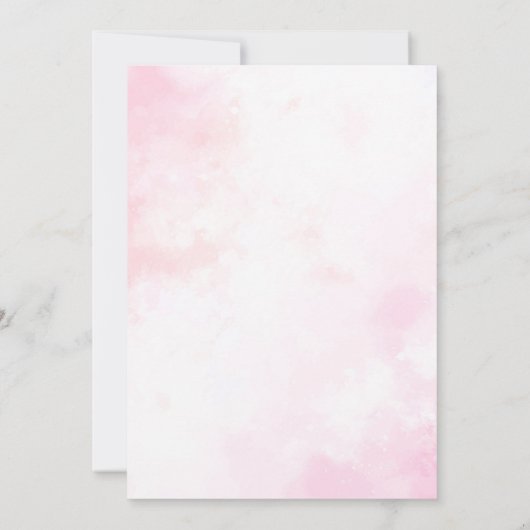 Magical Fairy Erster Geburtstag Einladung (Rückseite)