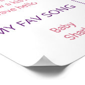 Magical Fairy First Birthday Party Meilenstein Poster (Ecke)