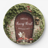 Magical Fairy First Birthday Party Pappteller (Vorderseite)