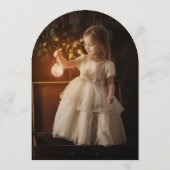 Magical Fairy First Birthday Photo Birthday Einladung (Rückseite)