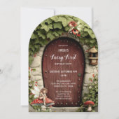 Magical Fairy First Birthday Photo Birthday Einladung (Vorderseite)