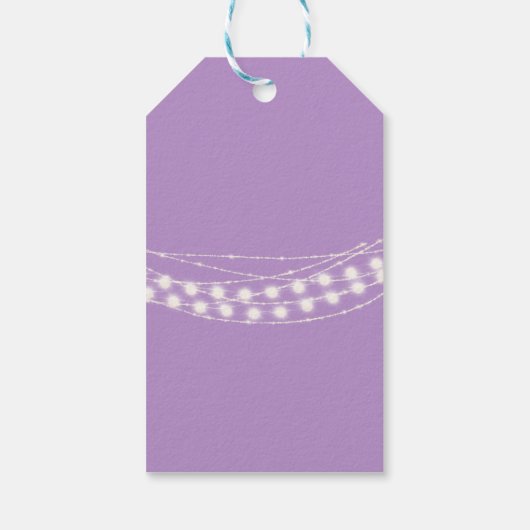 Magical Fairy First Girl Happy Birthday Geschenkanhänger (Rückseite)