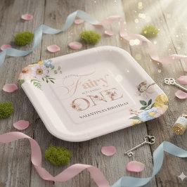 Magical Fairy Floral Garden Pixie Girls Birthday  Pappteller