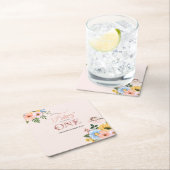 Magical Fairy Floral Garden Pixie Girls Birthday  Rechteckiger Pappuntersetzer (Vor Ort)