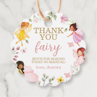 Magical Fairy Floral Geburtstag Vielen Dank Geschenkanhänger