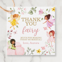 Magical Fairy Floral Geburtstag Vielen Dank Geschenkanhänger