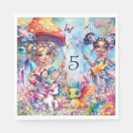 Magical Fairy Forest Party Napkin Serviette