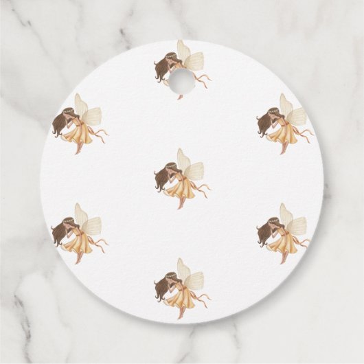 Magical Fairy Garden Baby Dusche Geschenkanhänger (Rückseite)