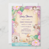 Magical Fairy Garden Baby Shower Einladung (Vorderseite)