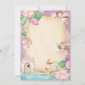 Magical Fairy Garden Baby Shower Einladung (Rückseite)