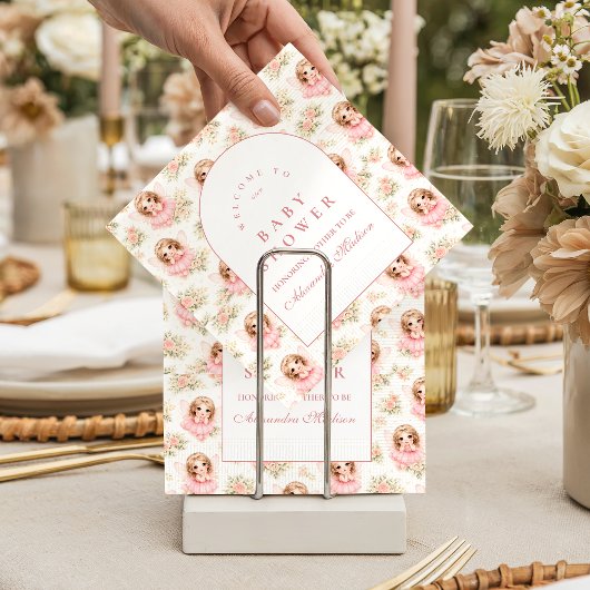 Magical Fairy Garden Baby Shower Serviette