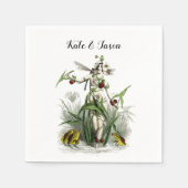 Magical Fairy Garden Blume & Creatures Wedding Serviette (Vorderseite)