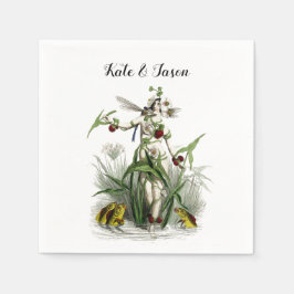 Magical Fairy Garden Blume & Creatures Wedding Serviette