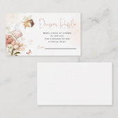 Magical Fairy Garden Diaper Raffekarte Begleitkarte (Vorne/Hinten)