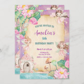 Magical Fairy Garden Einladung (Vorne/Hinten)