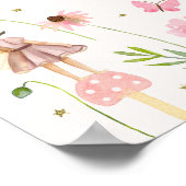 Magical Fairy Garden Floral Birthday Welcome Poster (Ecke)
