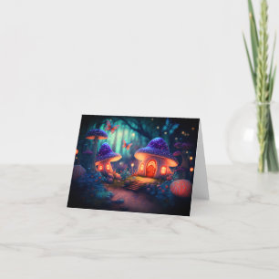 Magical Fairy Garden Schmetterlinge Pilzsaal Hütte Karte