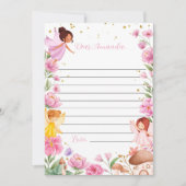 Magical Fairy Girl Time Capsule Note Card Dankeskarte (Vorderseite)