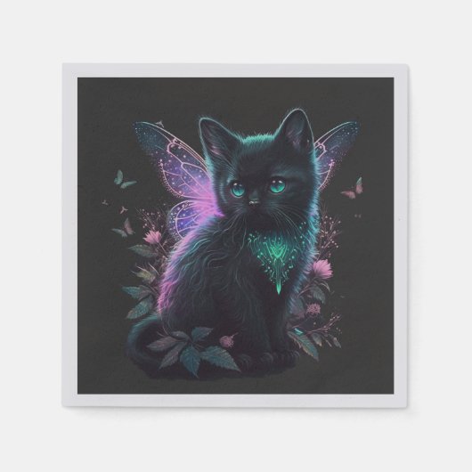 Magical Fairy Kitten Serviette (Vorderseite)