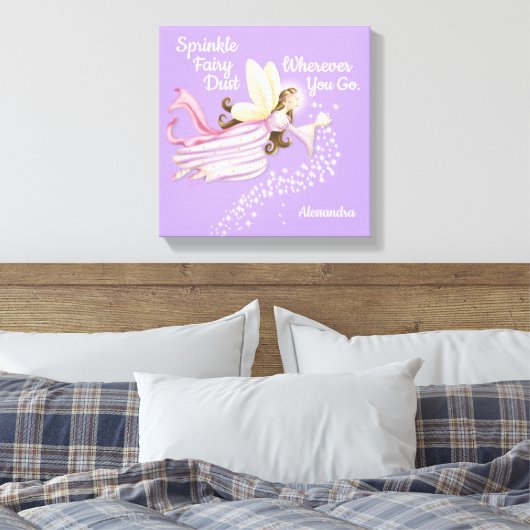 Magical Fairy Lavender Leinwand (Insitu (Schlafzimmer))
