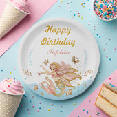 Magical Fairy Mermaid Girl's Birthday Party Pappteller