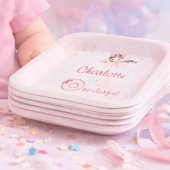 Magical Fairy One-derful Blush Girls 1st Birthday Pappteller