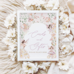 Magical Fairy Pink Girls Karten und Geschenke Unte Poster