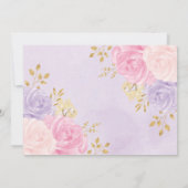 Magical Fairy Pixie Dust Floral Confetti Geburtsta Einladung (Rückseite)