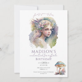 Magical Fairy Pixie Geburtstagsparty Einladung