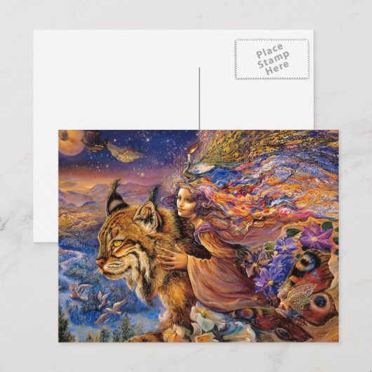 Magical Fairy Postcard Postkarte (Vorne/Hinten)