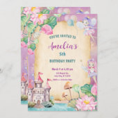 Magical Fairy Princes Castle Einladung (Vorne/Hinten)