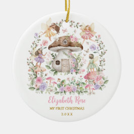 Magical Fairy Princess Girl Baby 1. Weihnachten Keramik Ornament